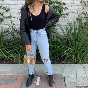 Zara ripped mom jeans